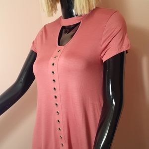 Coral top,with open chest